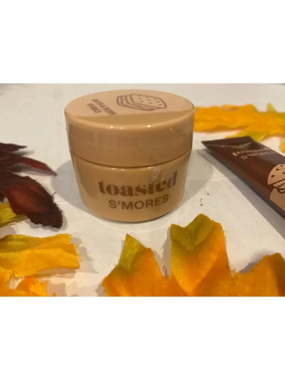 “Toasted S’mores” Bath & Body Works 2-Pc Lip Mask Gloss Set NEW Sealed